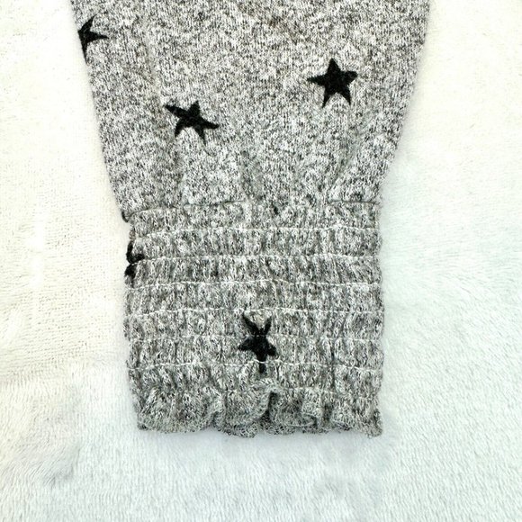 Lucky Brand Long Sleeve Super Soft Shirt Women XL Gray with Blue Stars - Picture 6 of 7